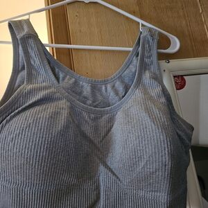 Torrid Light Gray Ribbed Top